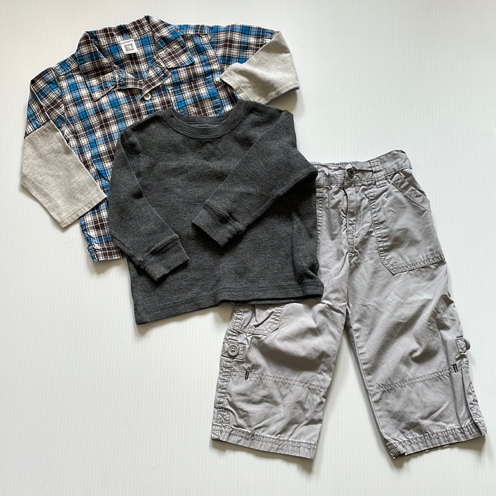 3 piece bundle, Cherokee, Carters & Peanut & Ollie. All size 18 months